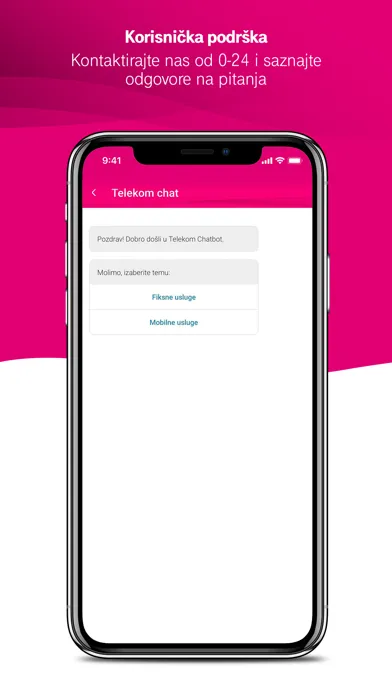 Tangkapan layar Moj Telekom HR